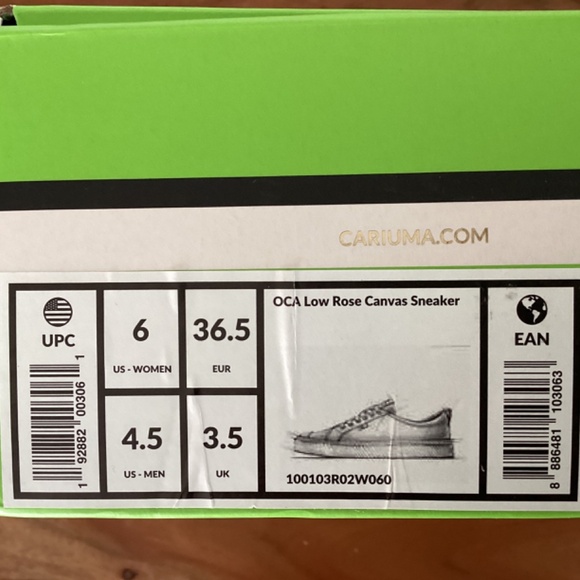 CARIUMA Rose canvas sneakers size 6 beautiful, perfect for summer X insoles - Picture 5 of 5